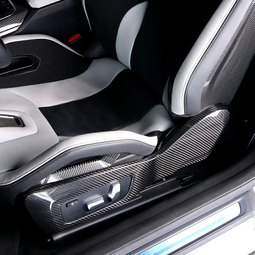 Sätesryggskåpor 2-delad Torrkolfiber – BMW M3 (G80)